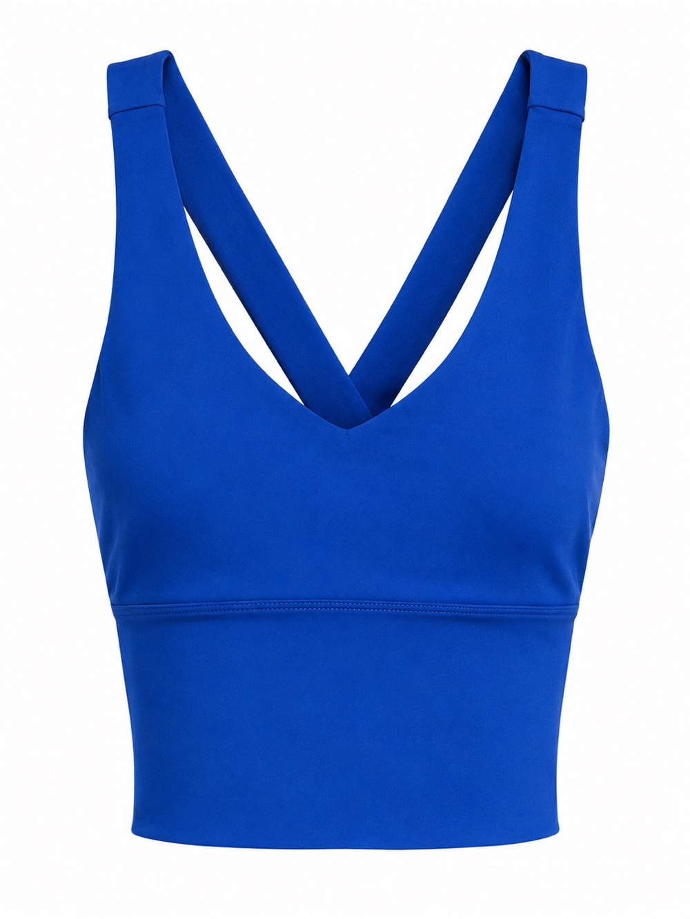 Women’s Cross-Back Longline Bralette - Blue